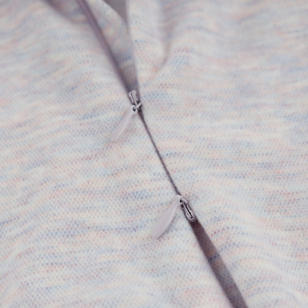 oh baby! Honeycomb Zipper Footie with Pocket - Lilac Rose - Two-way zipper