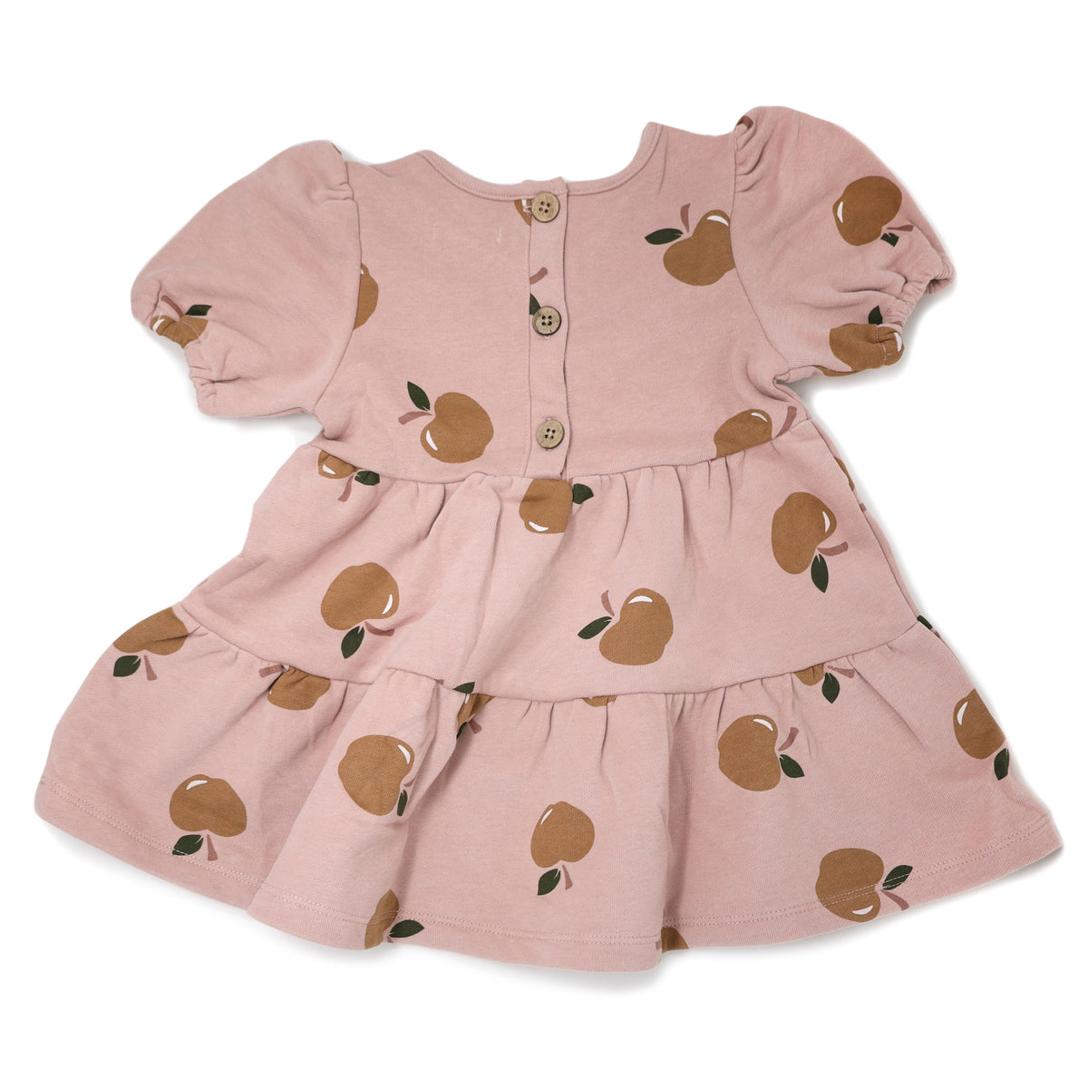 oh baby! Honor Dress - Rust Apples Print - Blush