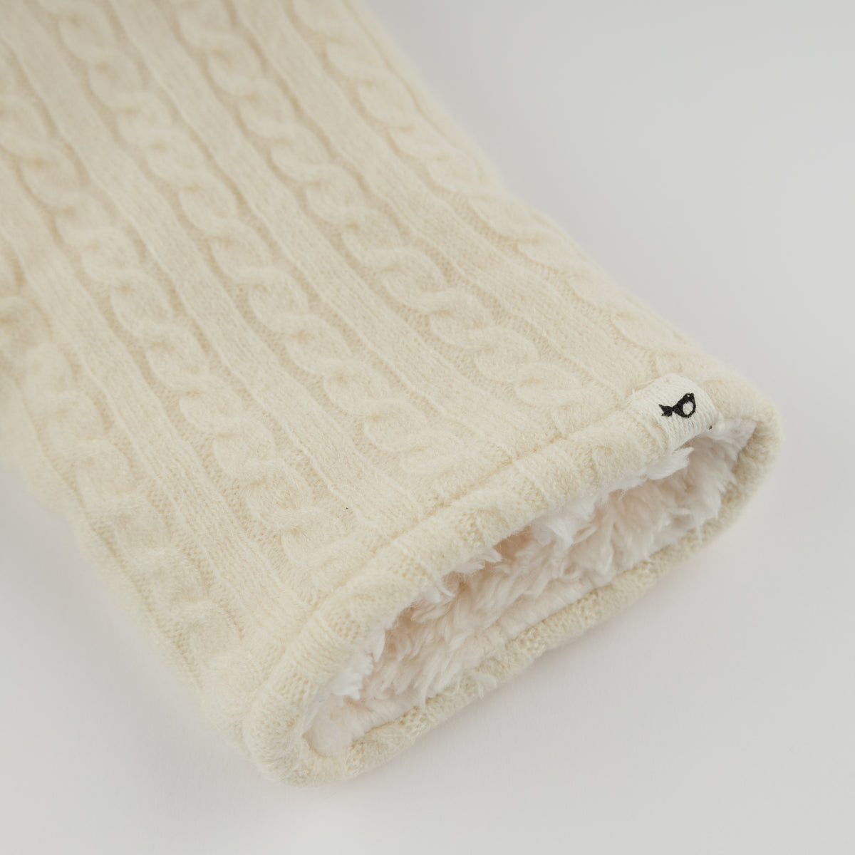 oh baby! Teddy Bunting - Cable Knit - Natural - Edge