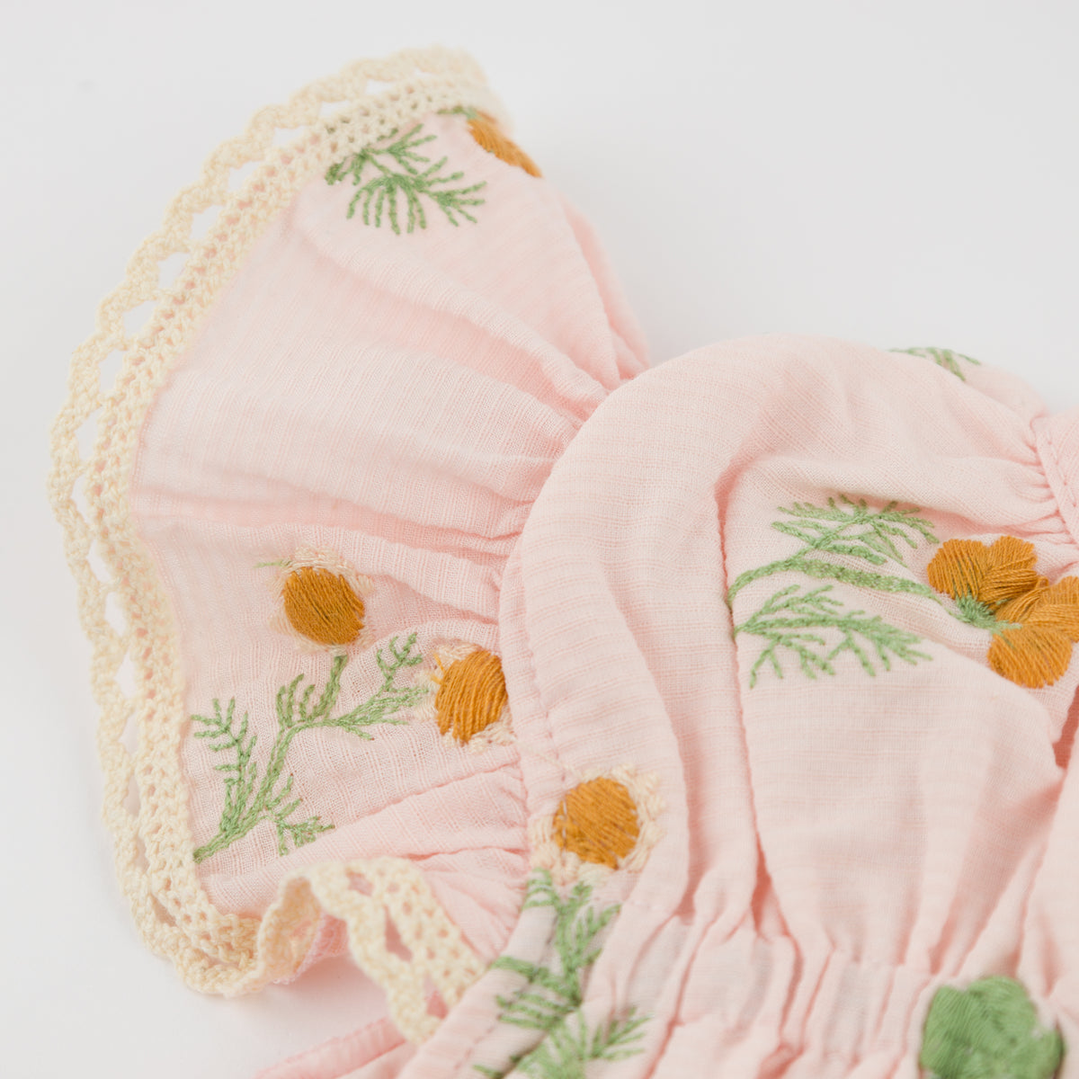 oh baby! April Flutter Sleeve Dress - Sunflower Bloom - Pale Pink