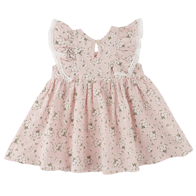 oh baby! Minnie Dress - Apple Blossom - Pale Pink - back