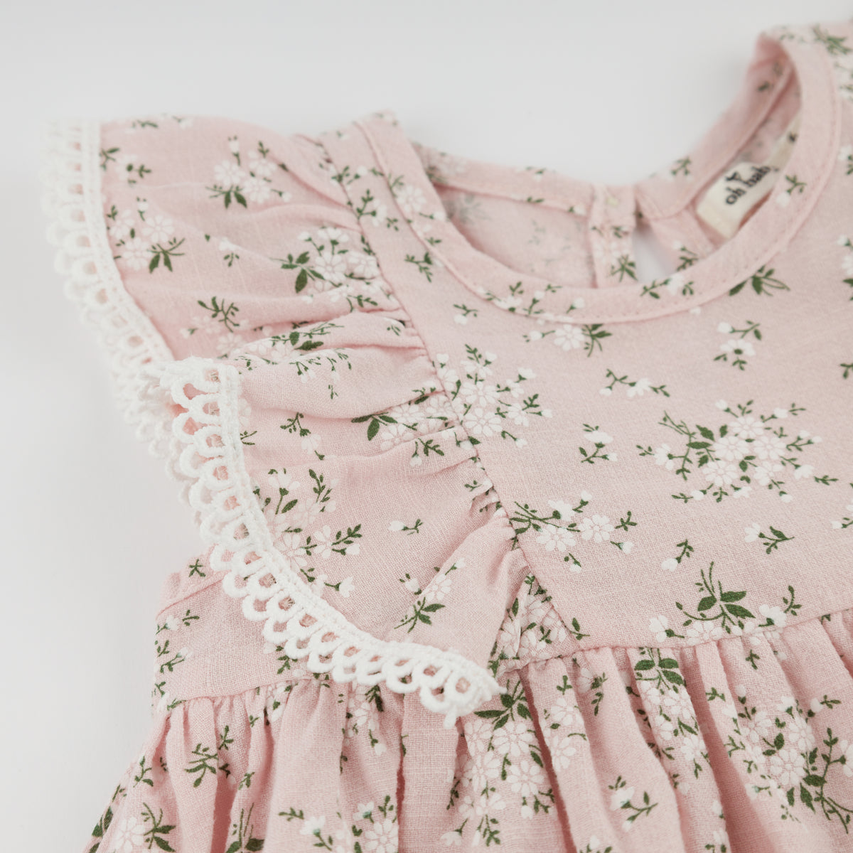 oh baby! Minnie Dress - Apple Blossom - Pale Pink - sleeve