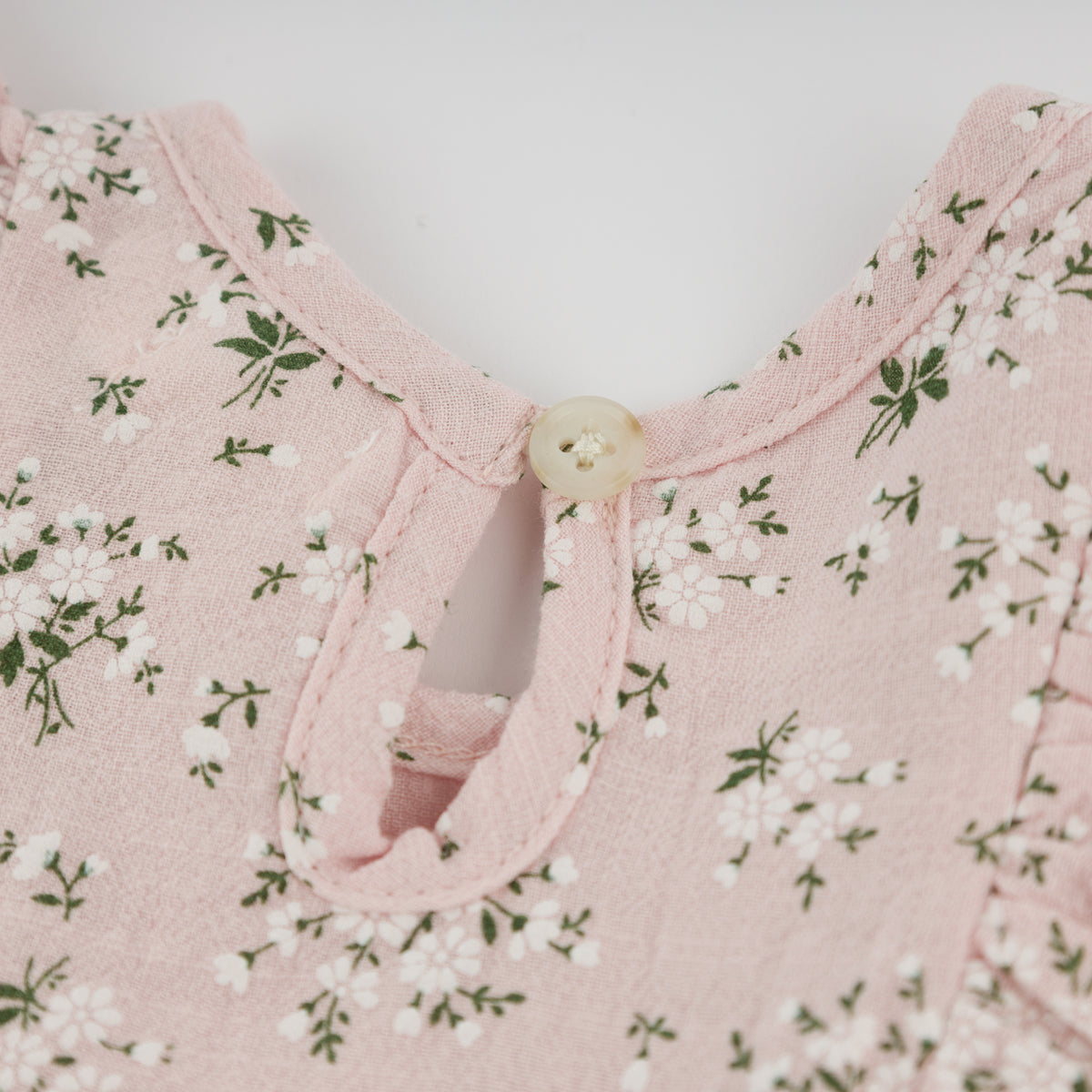 oh baby! Minnie Dress - Apple Blossom - Pale Pink - back button