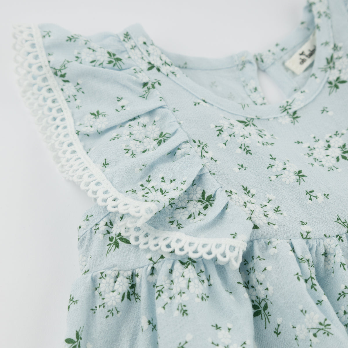 oh baby! Minnie Dress - Apple Blossom - Sky Blue - Sleeve
