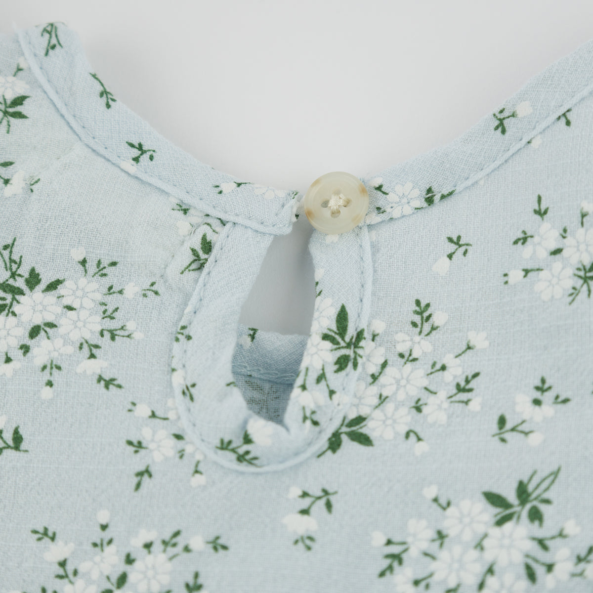 oh baby! Minnie Dress - Apple Blossom - Sky Blue - Back Button