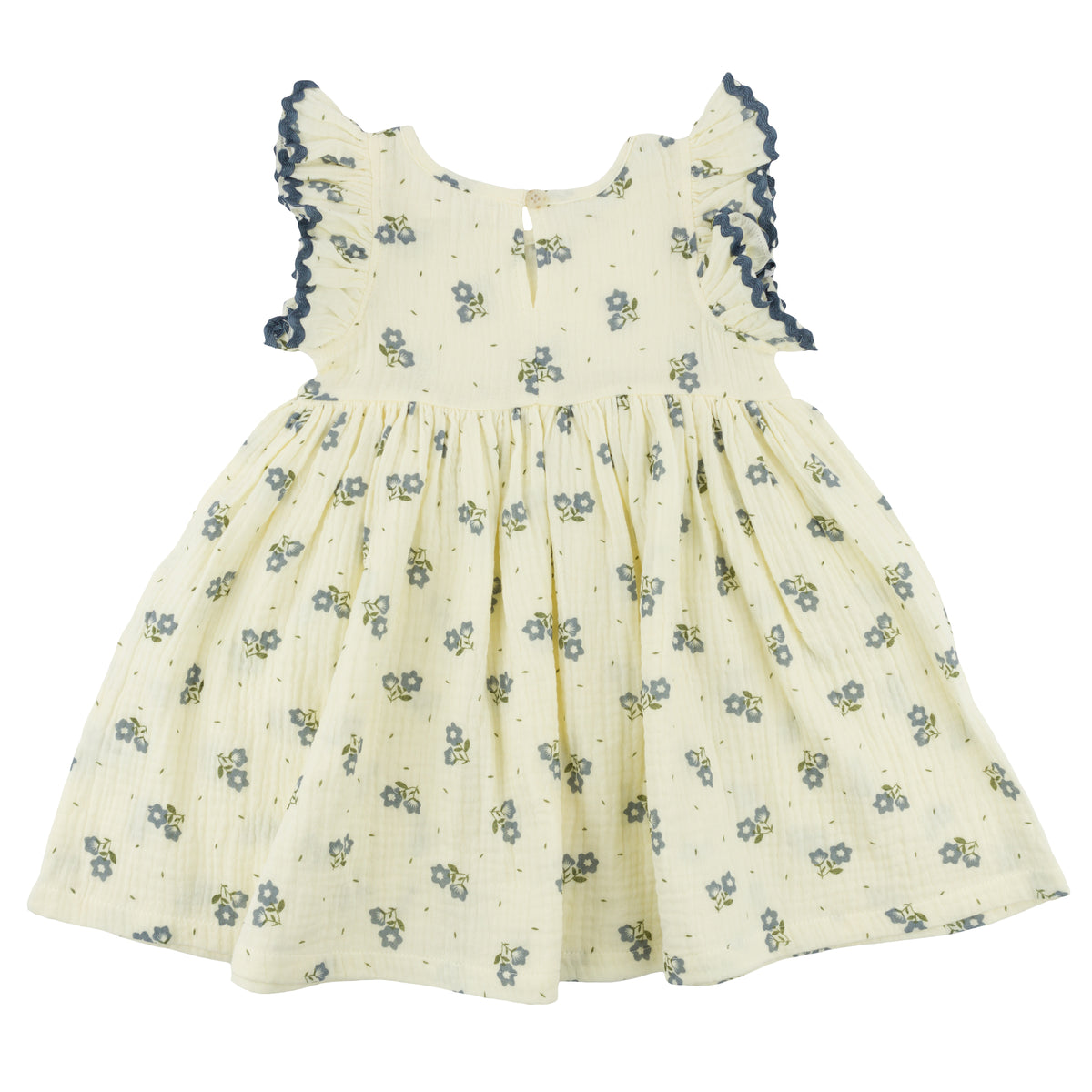 oh baby! Lolly Dress - Bellflower Print - Indigo - Back