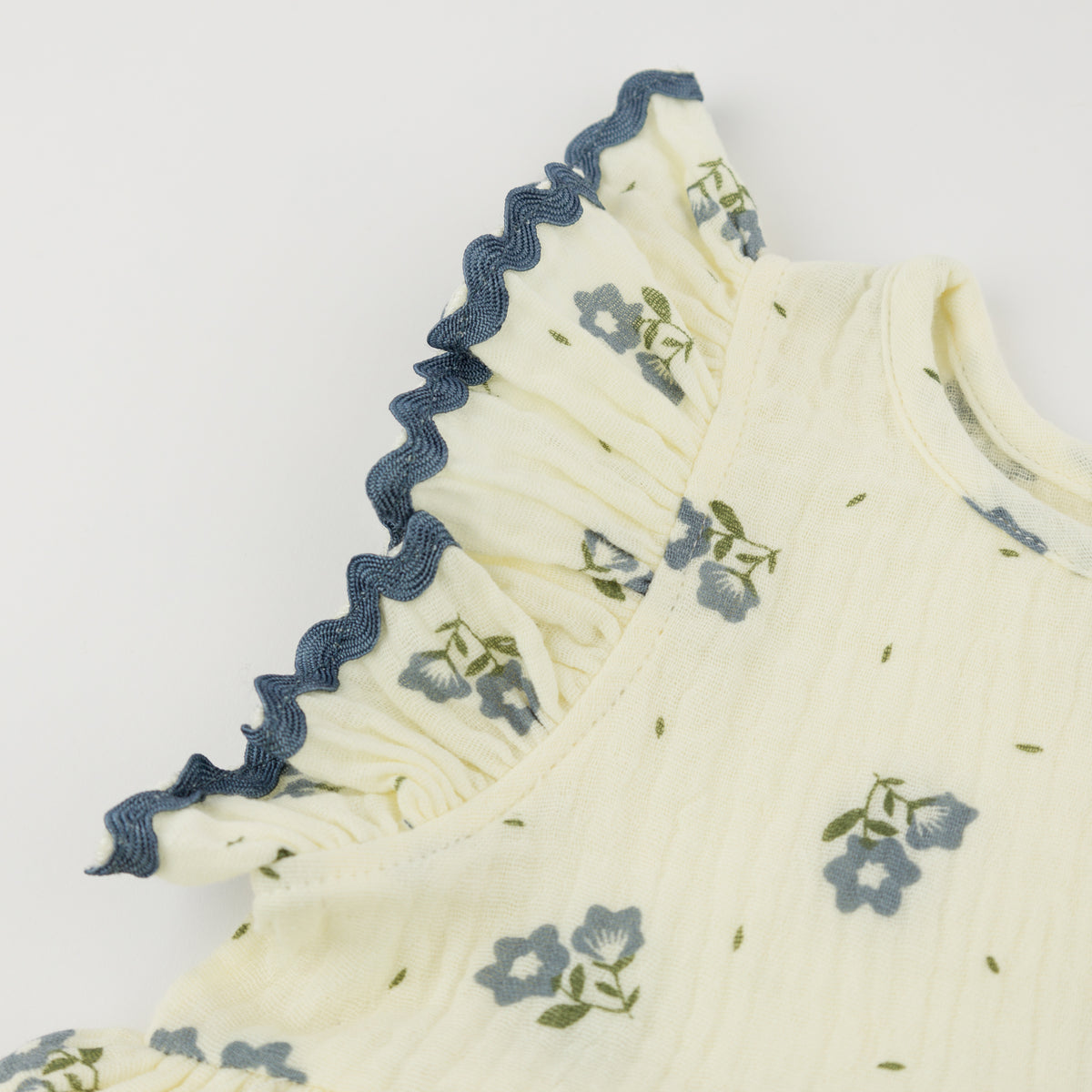 oh baby! Lolly Dress - Bellflower Print - Indigo - Sleeve