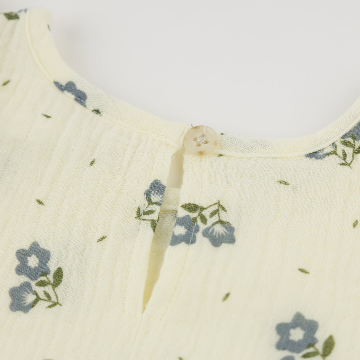 oh baby! Lolly Dress - Bellflower Print - Indigo - Back Button