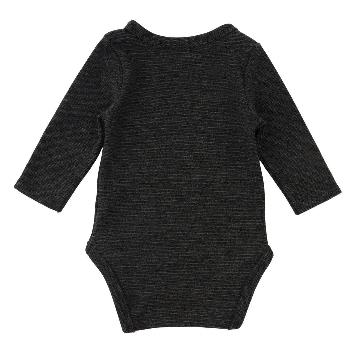 oh baby! Honeycomb Pocket Long Sleeve Onesie - Midnight - Back