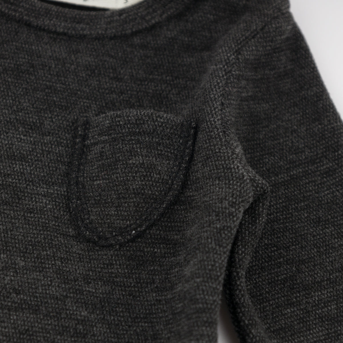 oh baby! Honeycomb Pocket Long Sleeve Onesie - Midnight - Pocket