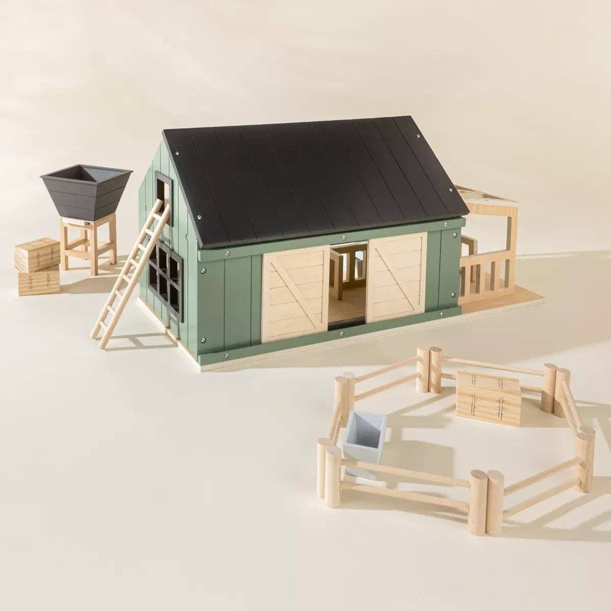 Wooden Farm & Accessories Set