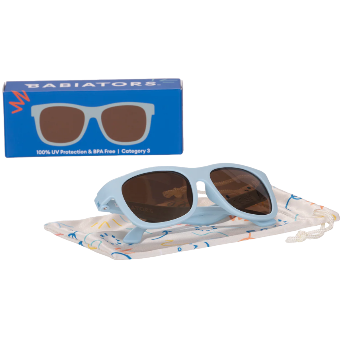 Babiators Baby Blue with Amber Lens Navigator Baby & Kids Sunglasses