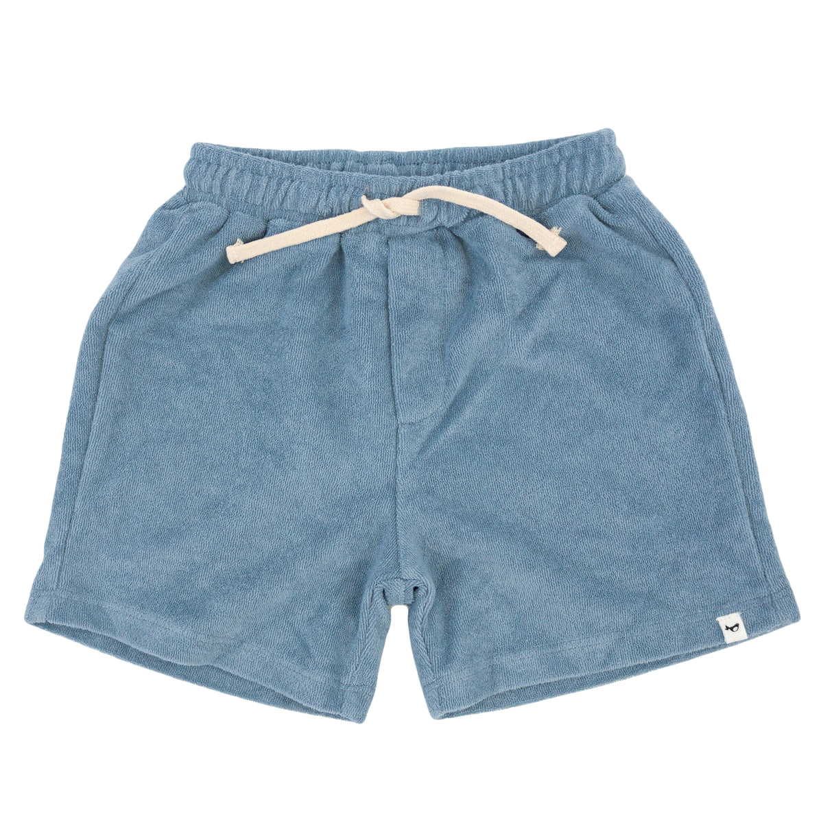 oh baby! Cotton Terry Boys Track Shorts - Fog