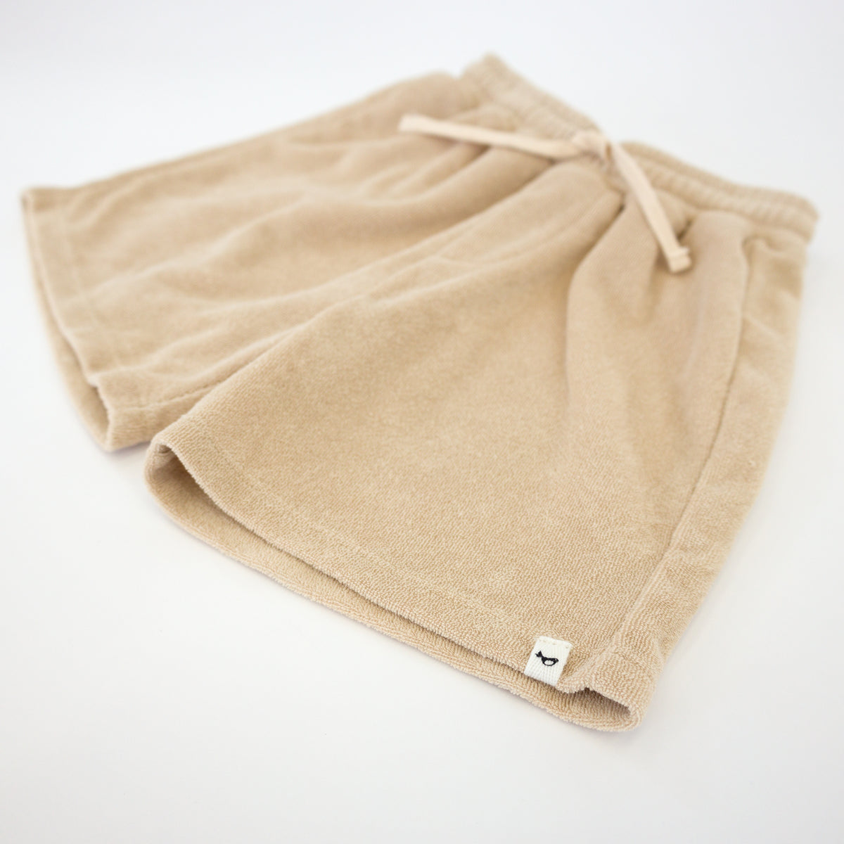 oh baby! Cotton Terry Boys Track Shorts - Sand