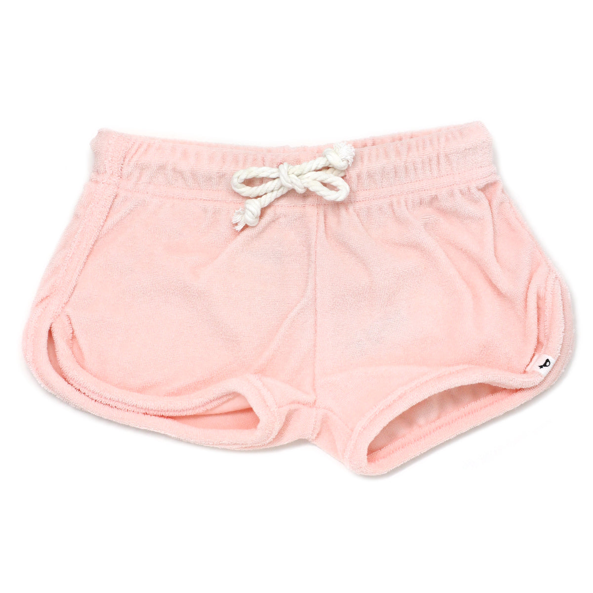 oh baby! Cotton Terry Drawstring Shorter Track Shorts - Pale Pink