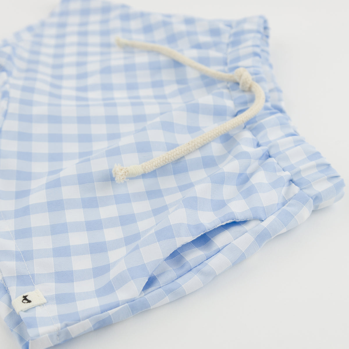 oh baby! Jamie Short - Checks - Blue Berry - Close up