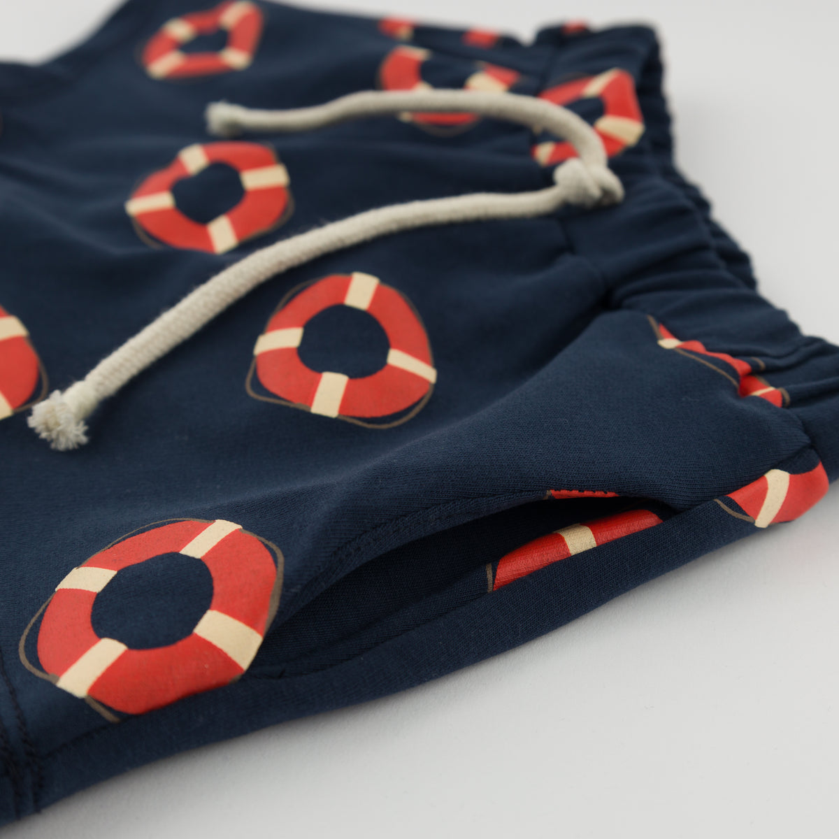 oh baby! Jamie Short -Life Rings Print - Navy - Ties