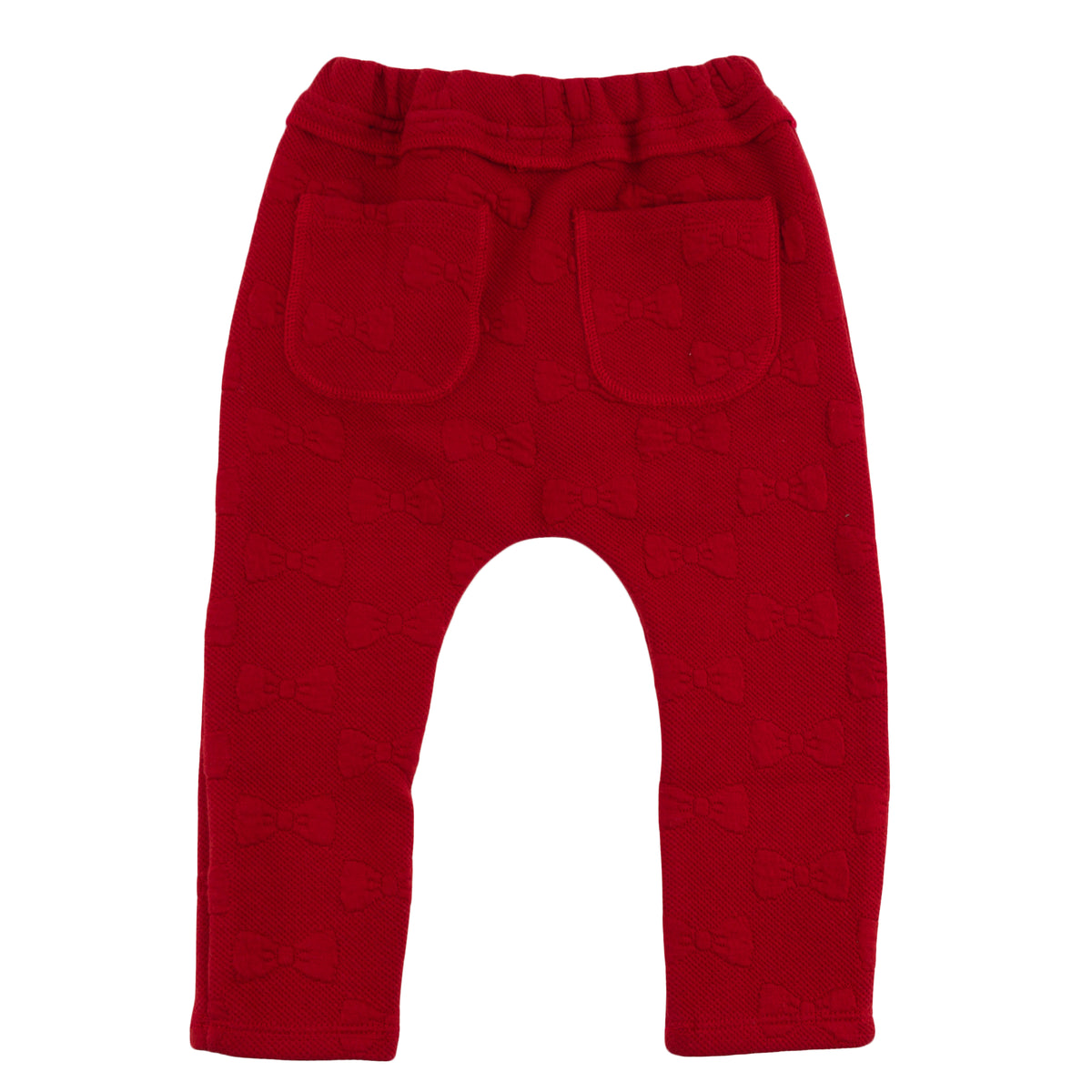 oh baby! Brooklyn Jogger Pants - Pucker Bows - Dark Red