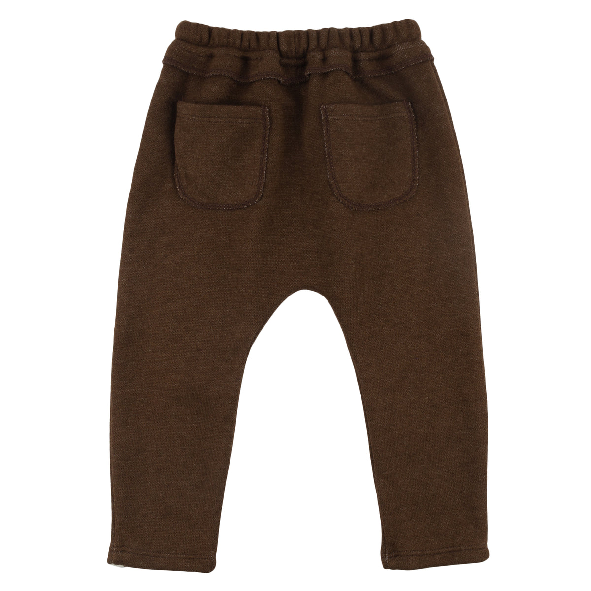 oh baby! Sweater-Knit Brooklyn Jogger - Chocolate - Back