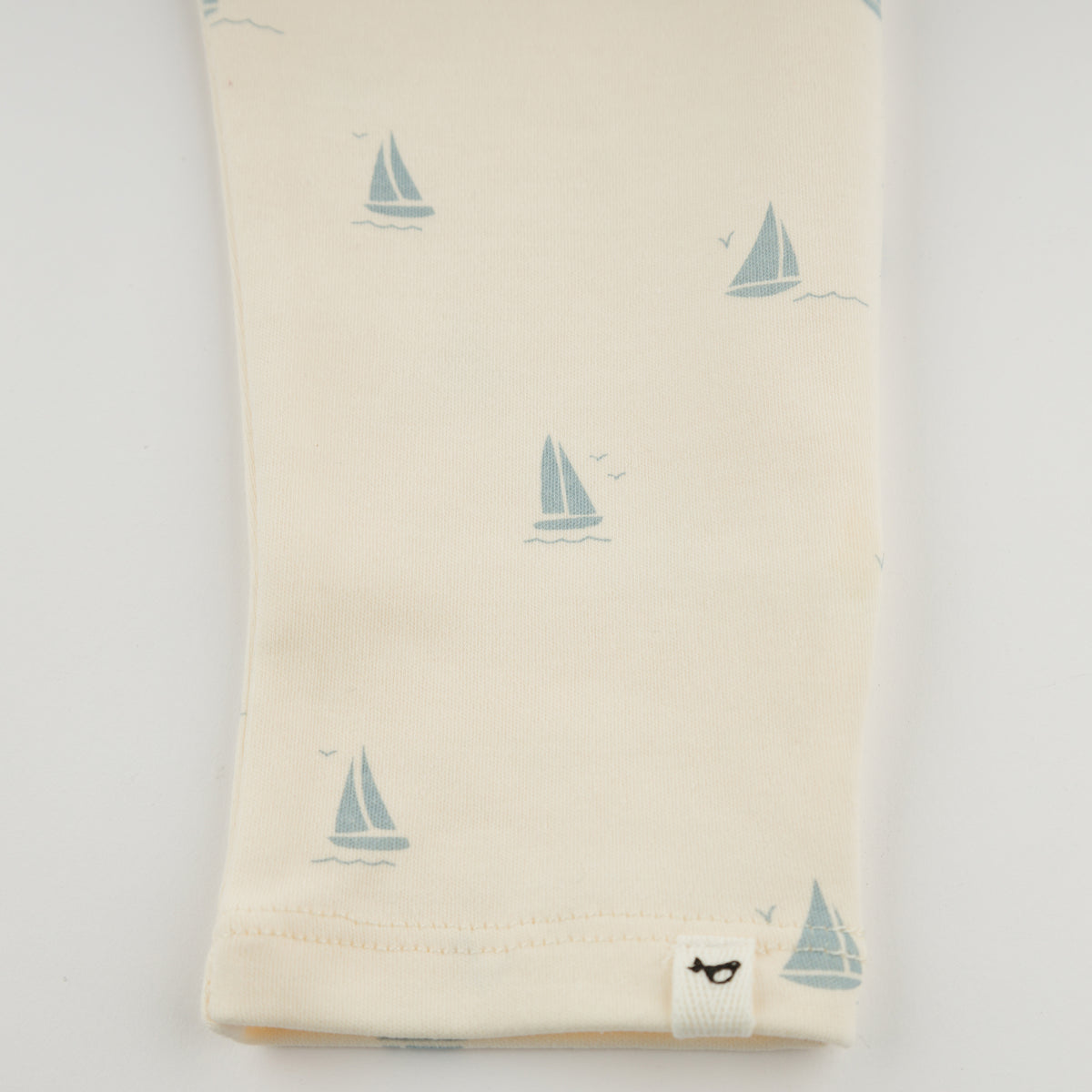oh baby! Brooklyn Jogger Pants - Mini Sailboats - Milk - Leg