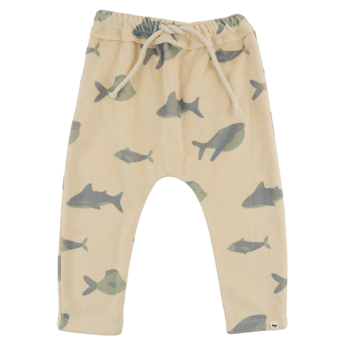 oh baby! Terry Brooklyn Jogger - Fish Print - Buff