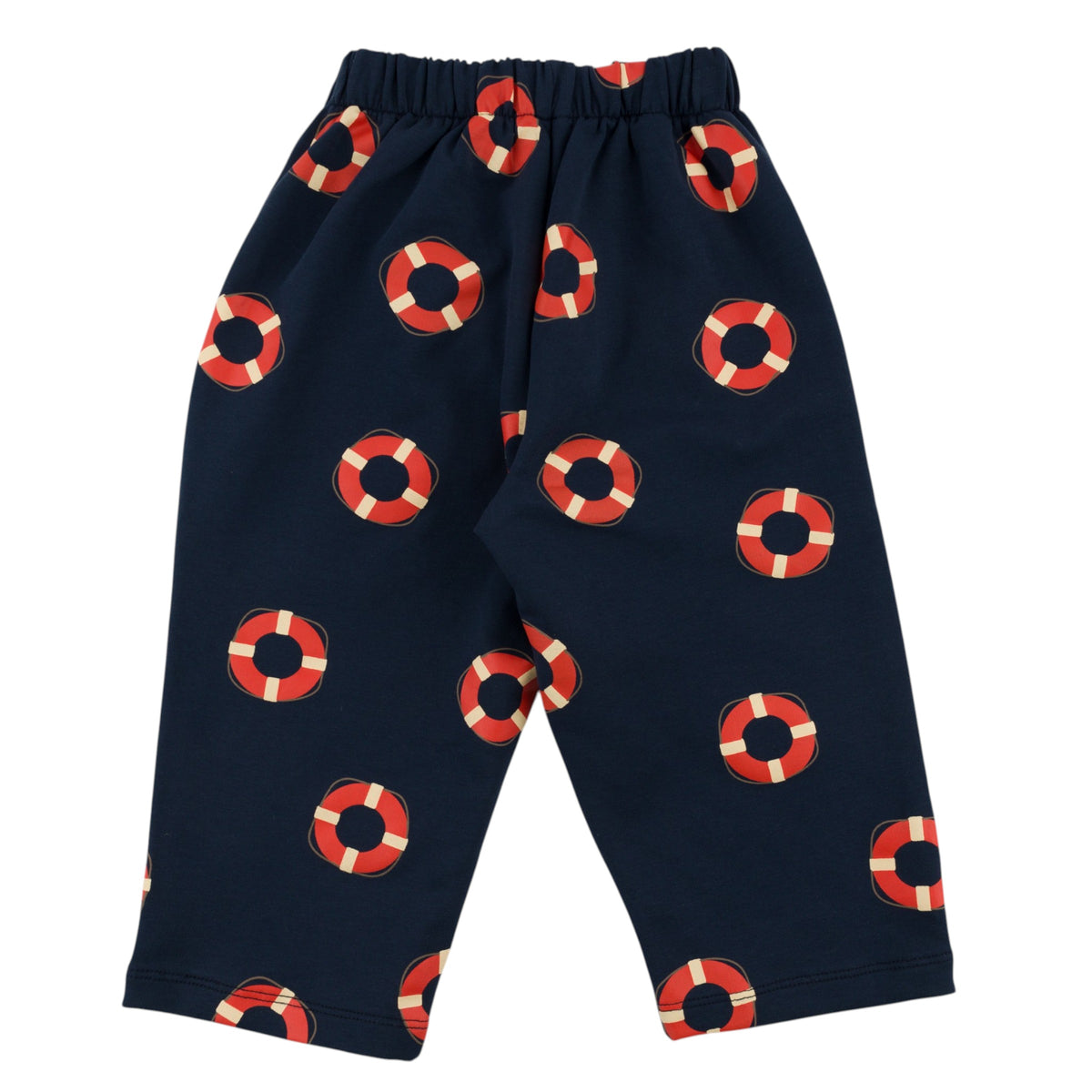 oh baby! Pocket Jogger Pants - Life Rings Print - Navy - Back