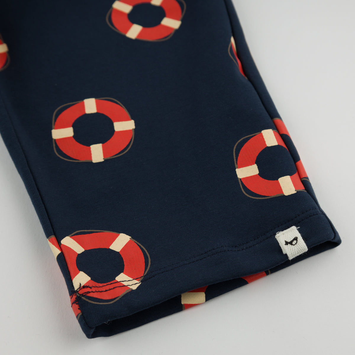 oh baby! Pocket Jogger Pants - Life Rings Print - Navy - Leg Bottom