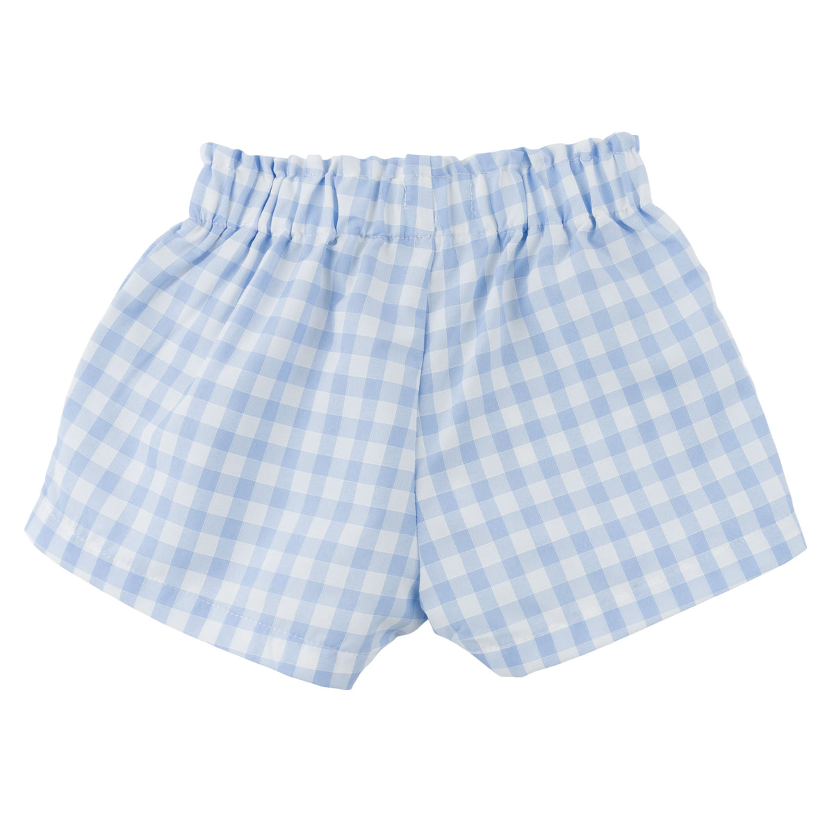 oh baby! Libby Floral Pocket Short - Blue Berry Checks - Back