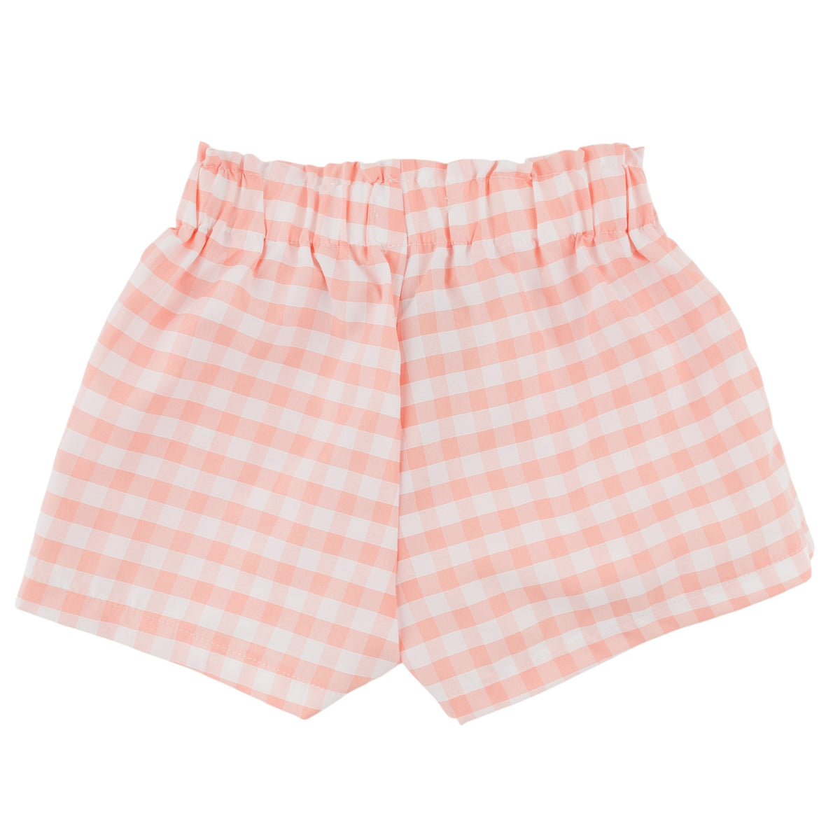 oh baby! Libby Pocket Short - Checks - Peach