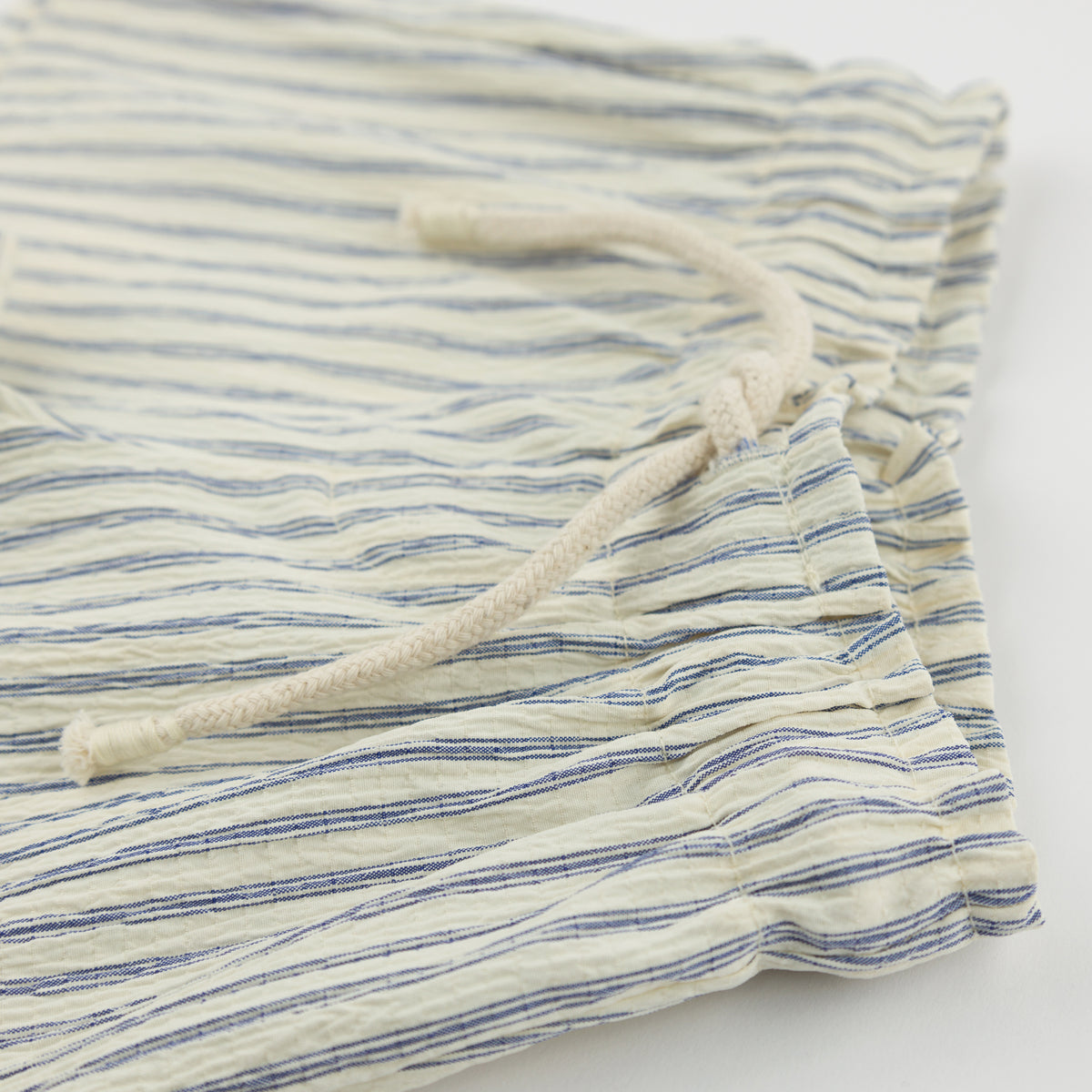 oh baby! Emerson Short - Stripes - Denim - Tie Waist