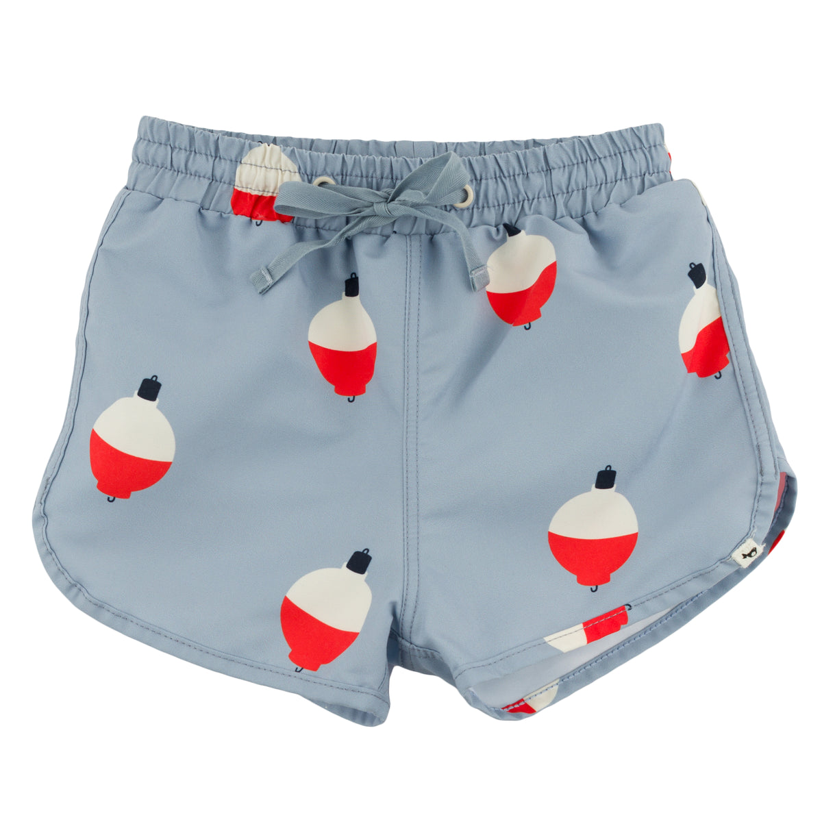 oh baby! Malibu Board Shorts - Bobbers Print - Fog