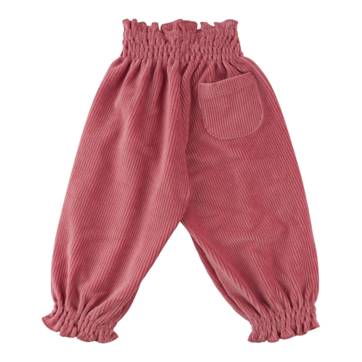 oh baby! Olivia Smocked Pants - Corduroy - Rose - Back