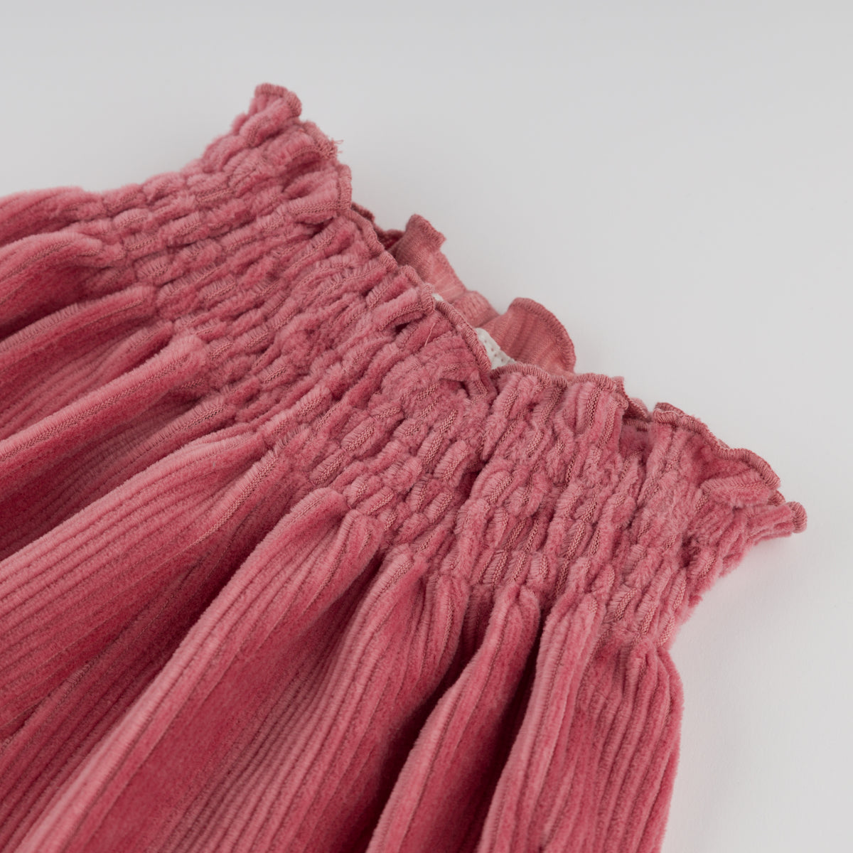 oh baby! Olivia Smocked Pants - Corduroy - Rose - Waist