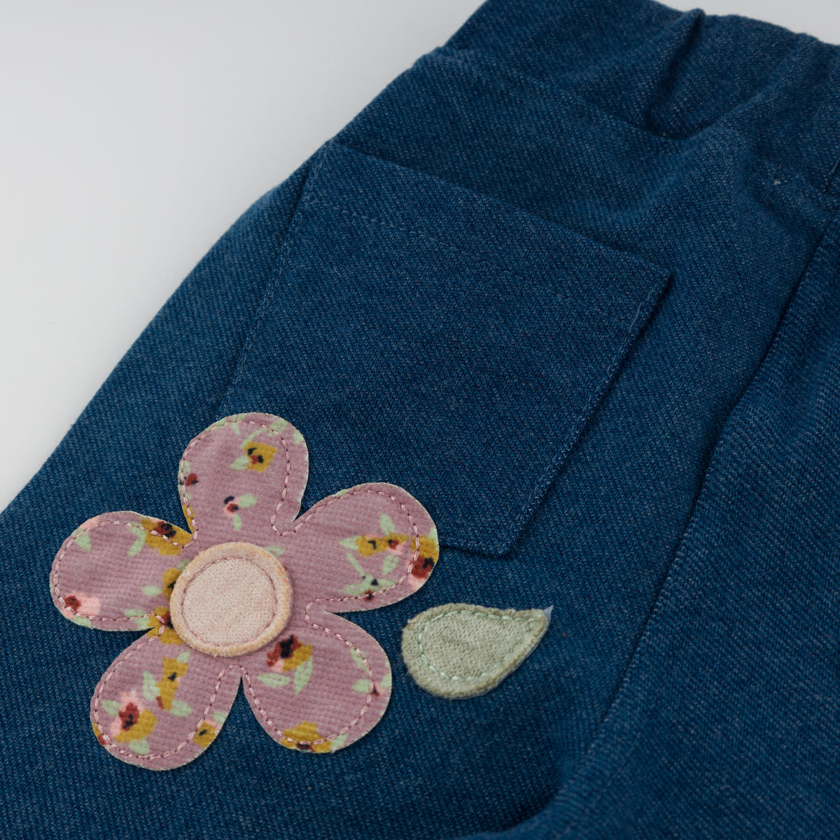oh baby! Autumn Legging - Harvest Bloom Daisy - Dark Wash - Back Pocket