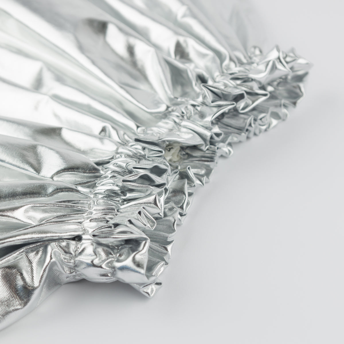 oh baby! Metallic Flora Skirt - Silver - Waist