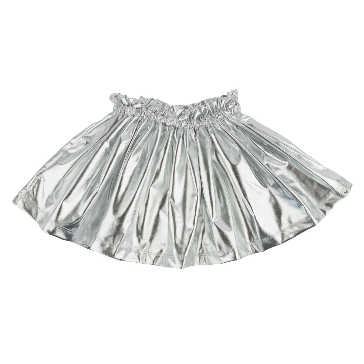 oh baby! Metallic Flora Skirt - Silver