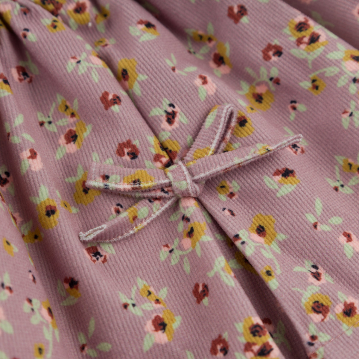 oh baby! Pippa Skirt - Harvest Bloom - Dusty Pink - Bows