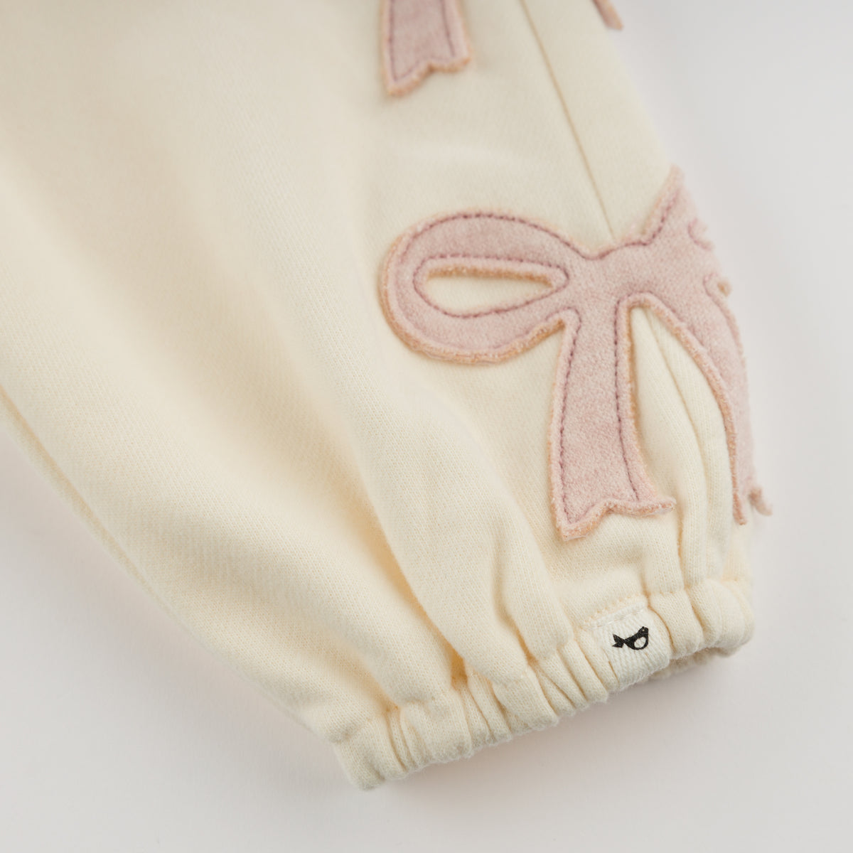 oh baby! City Joggers - Bow Applique - Sugar Cookie - Cuff