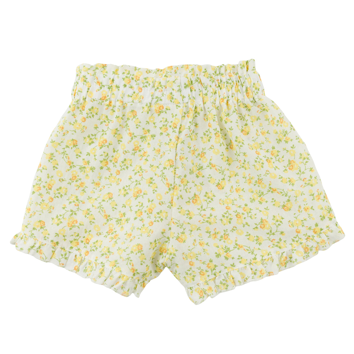 oh baby! Delilah Ruffle Short - Poppy Sprig - Lemon - Back