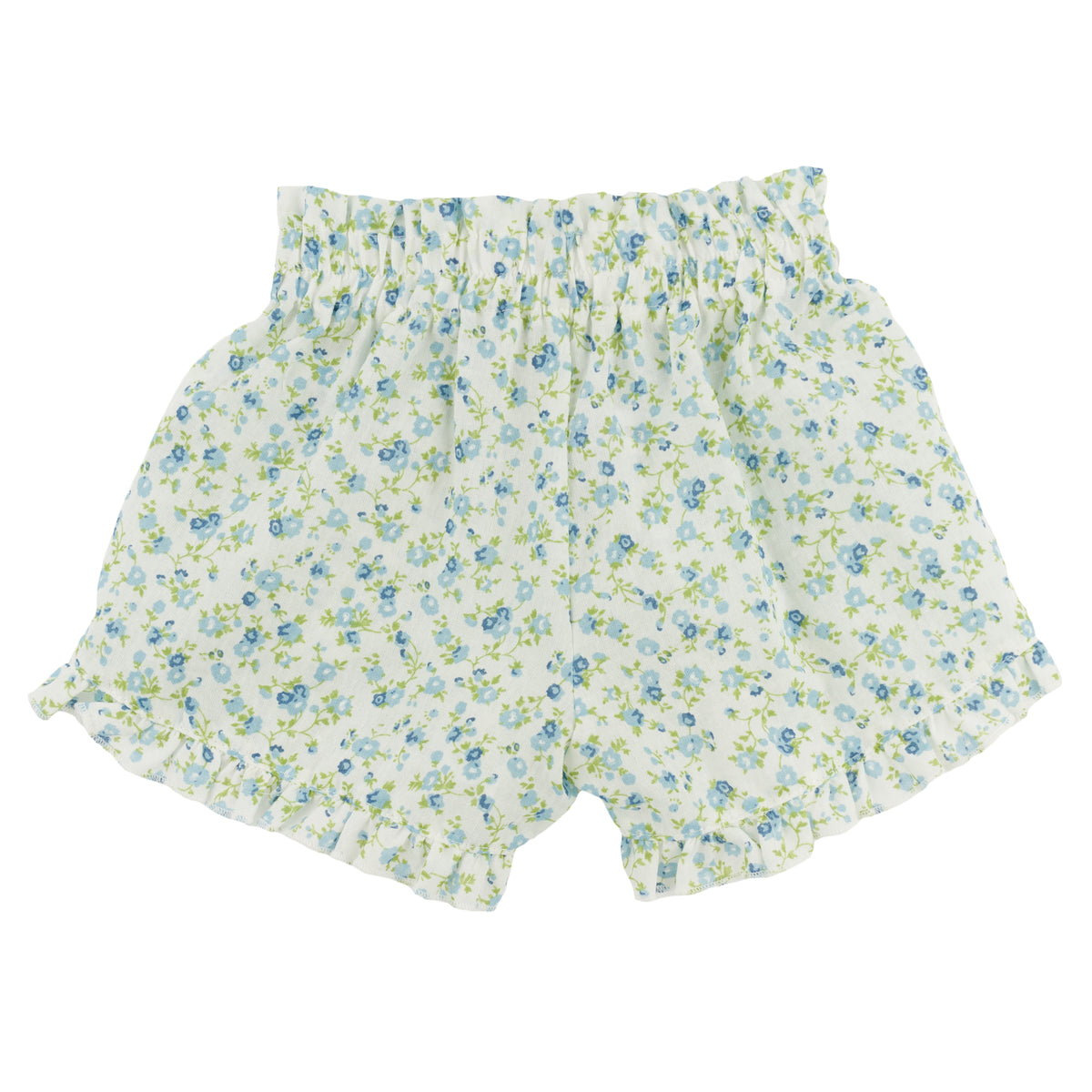oh baby! Delilah Ruffle Short - Poppy Sprig - Sky Blue - back