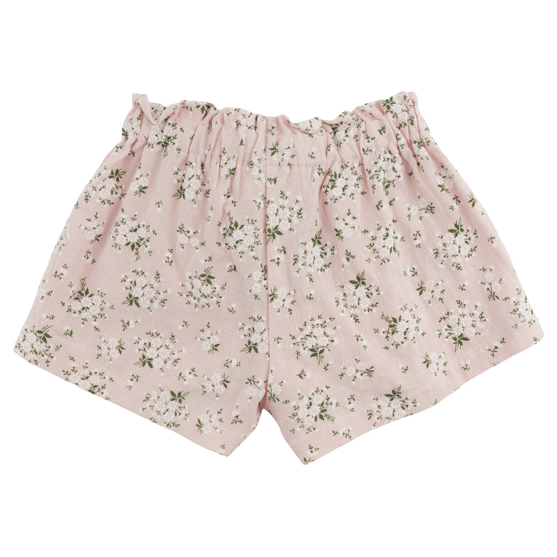 oh baby! Libby Pocket Short - Apple Blossom - Pale Pink - back