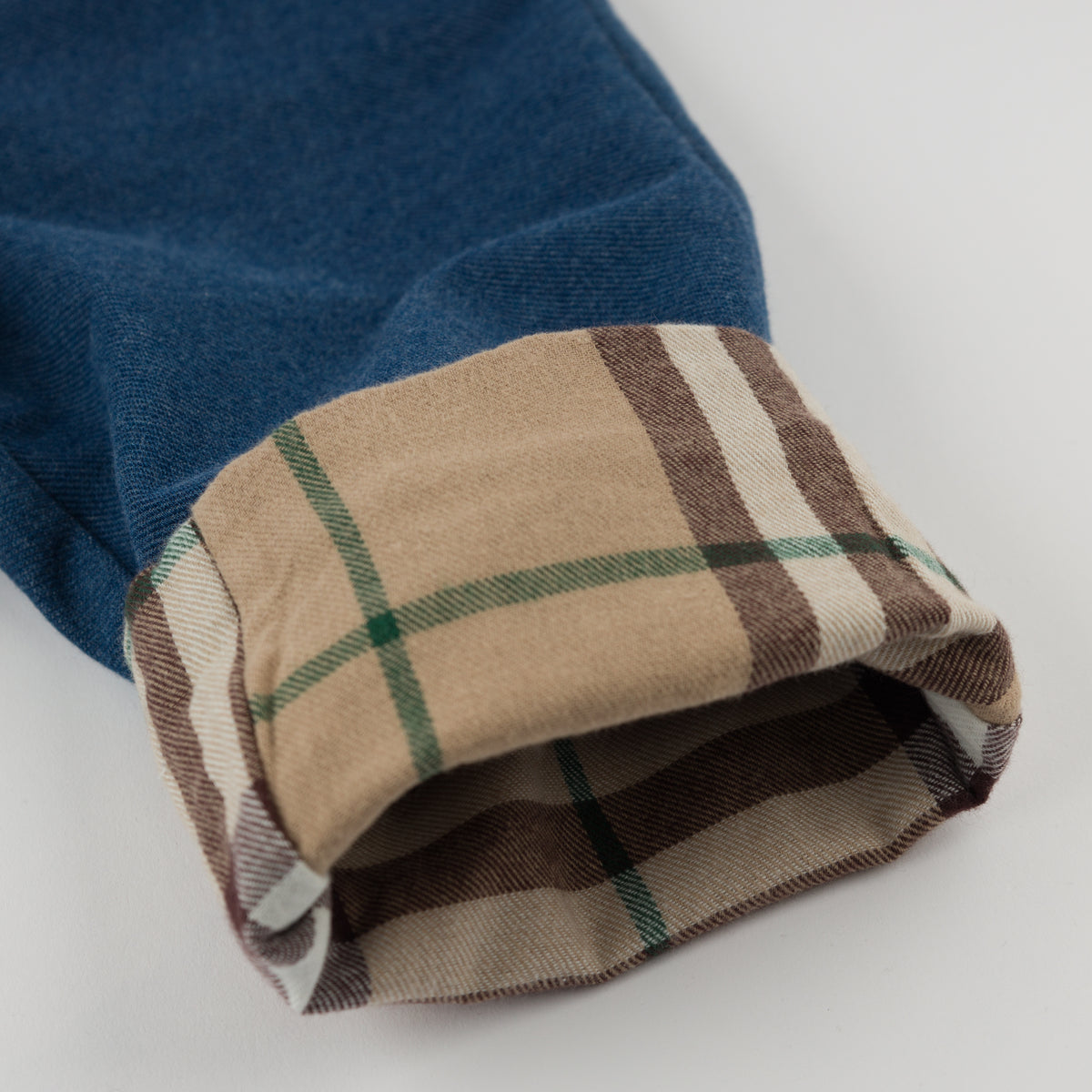 oh baby! Denim Jeans - Forest Mini Tartan Lined - Dark Wash - Lining