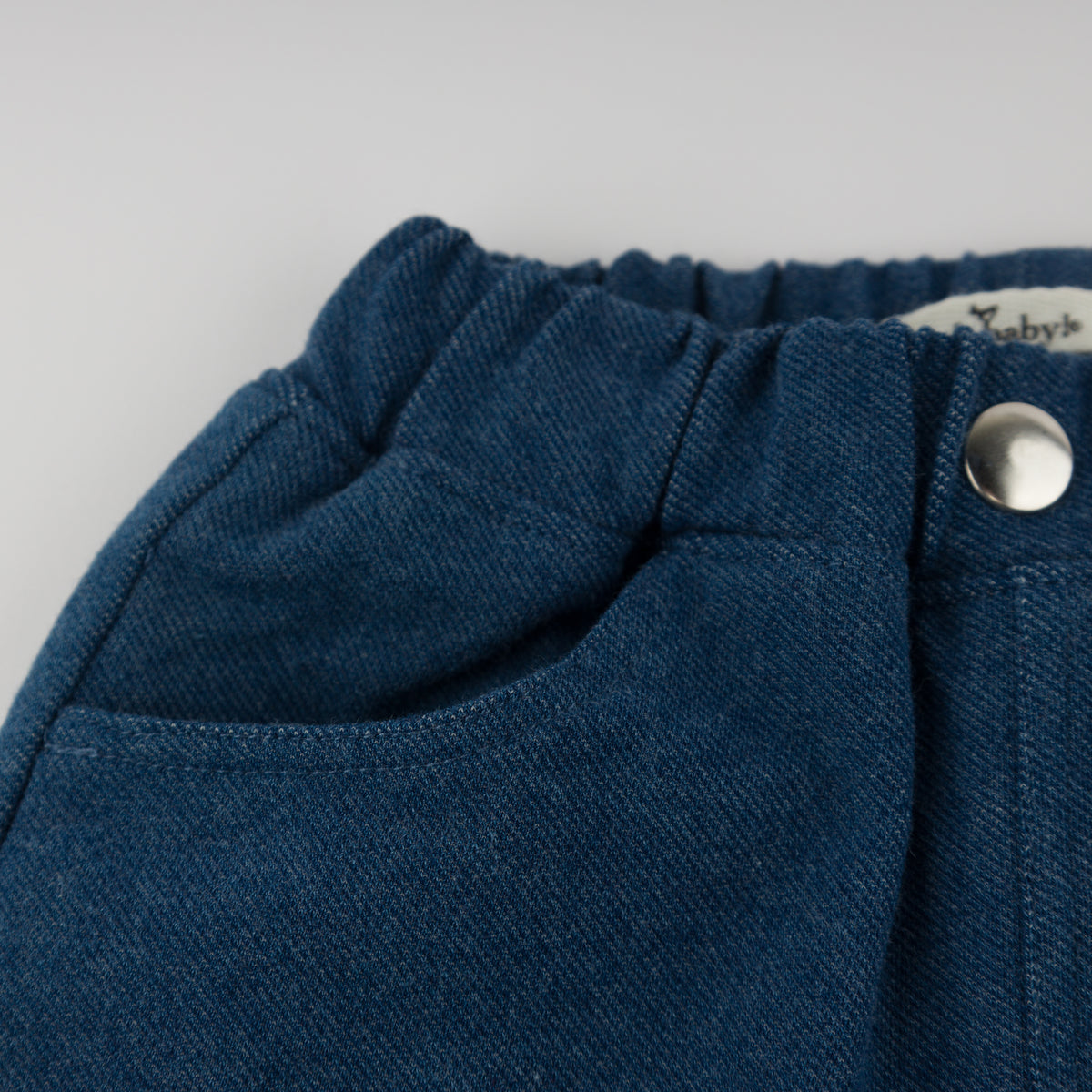 oh baby! Denim Jeans - Red Mini Tartan Lined - Dark Wash - Front Pocket