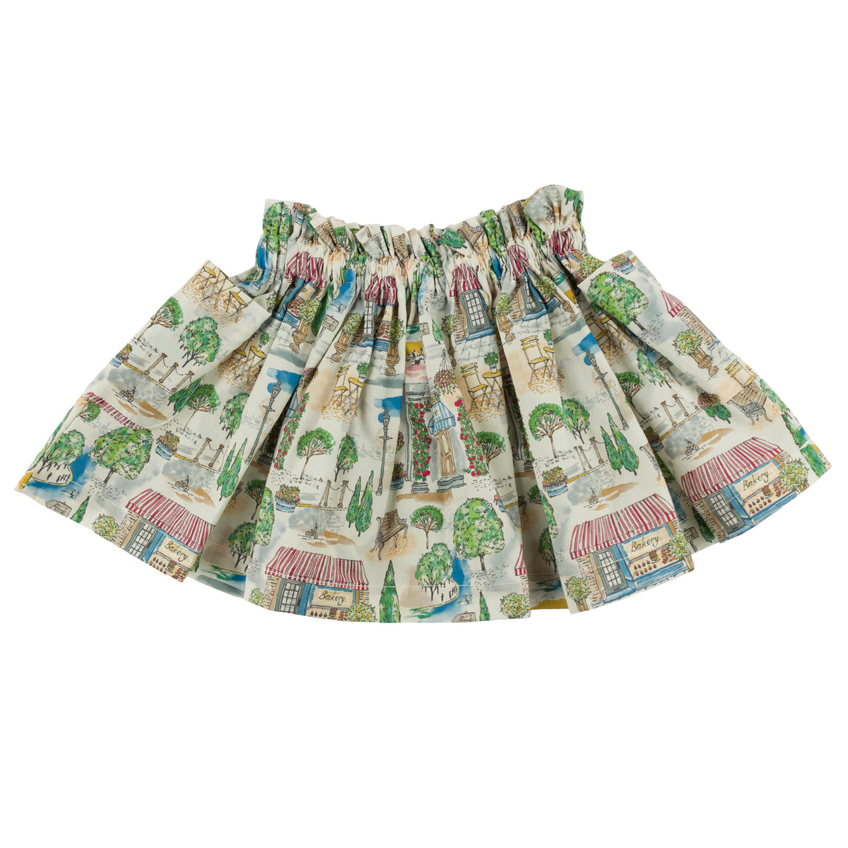 oh baby! Side Pocket Flora Skirt - Bloomtown - Blue - Back