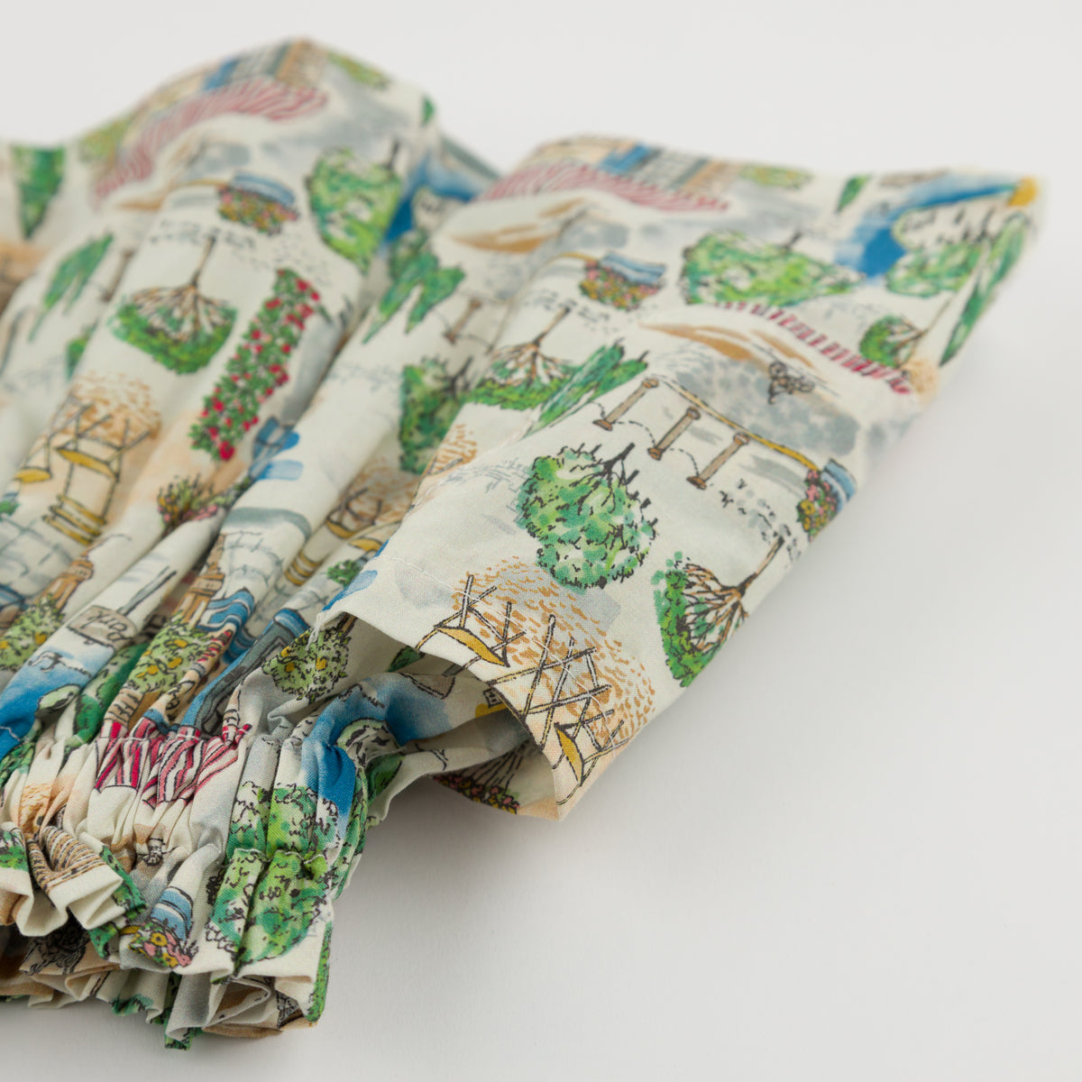 oh baby! Side Pocket Flora Skirt - Bloomtown - Blue - Pocket