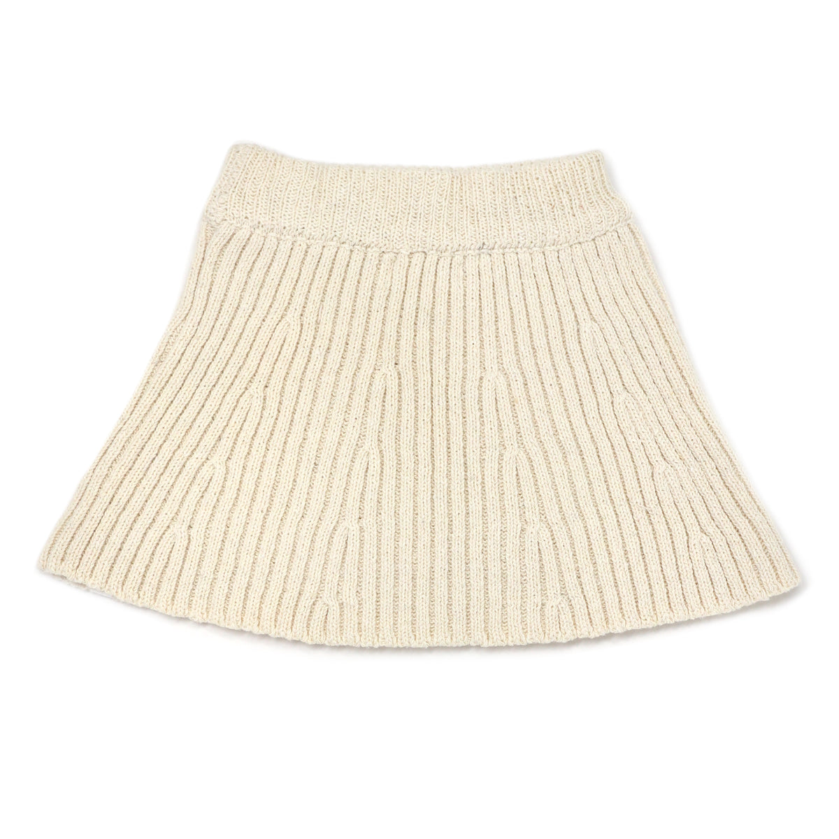 oh baby! Knitted Flare Skirt - Natural