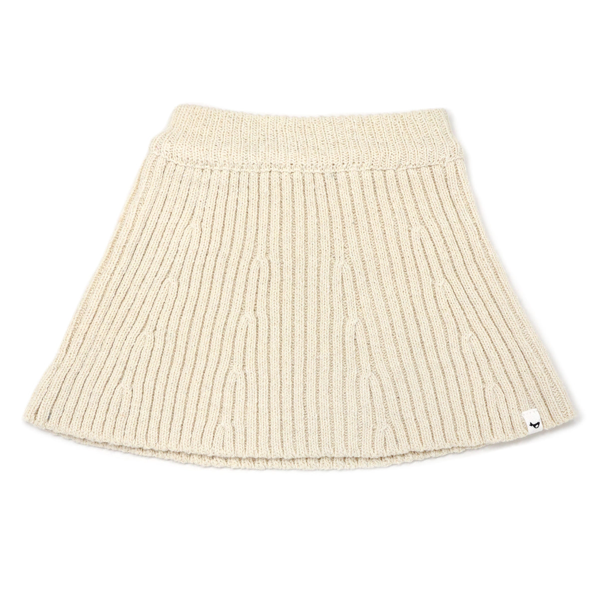 oh baby! Knitted Flare Skirt - Natural