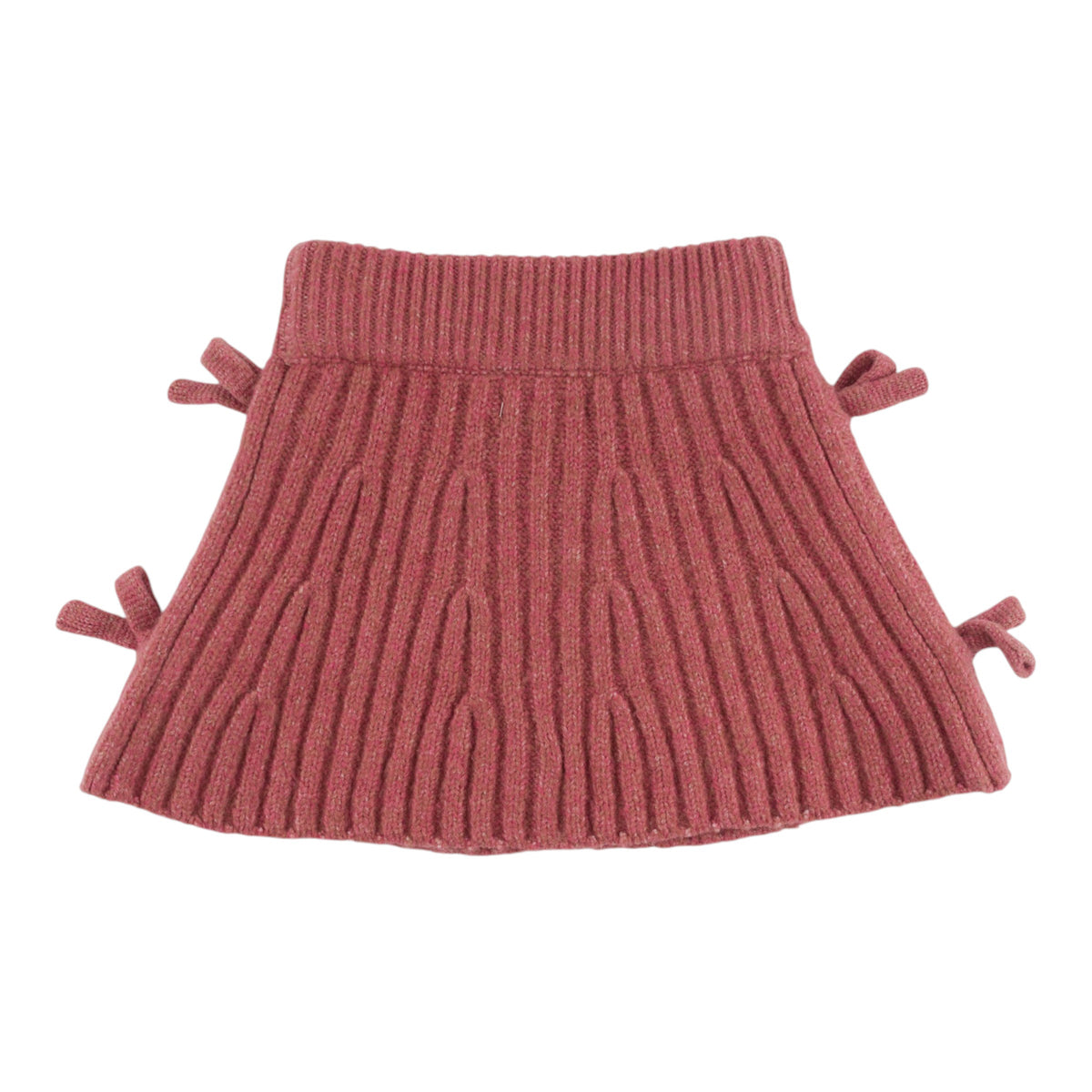 oh baby! Bow Knitted Flared Skirt - Boysenberry - Back
