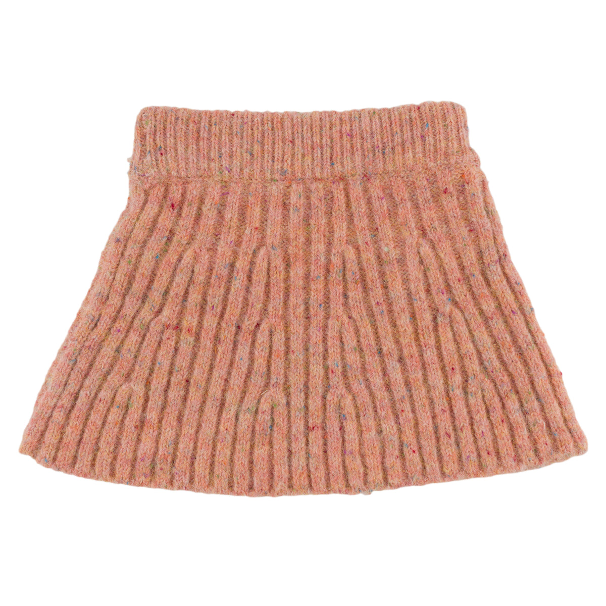 oh baby! Speckled Knitted Flare Skirt - Bows - Warm Pink - Back