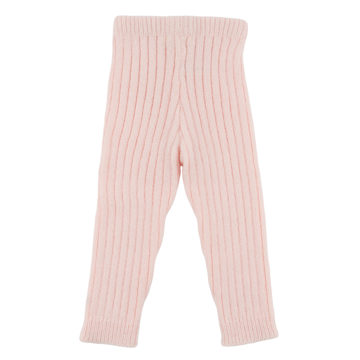 oh baby! Scandi Ribbed Knit Leggings - Baby Pink - Back